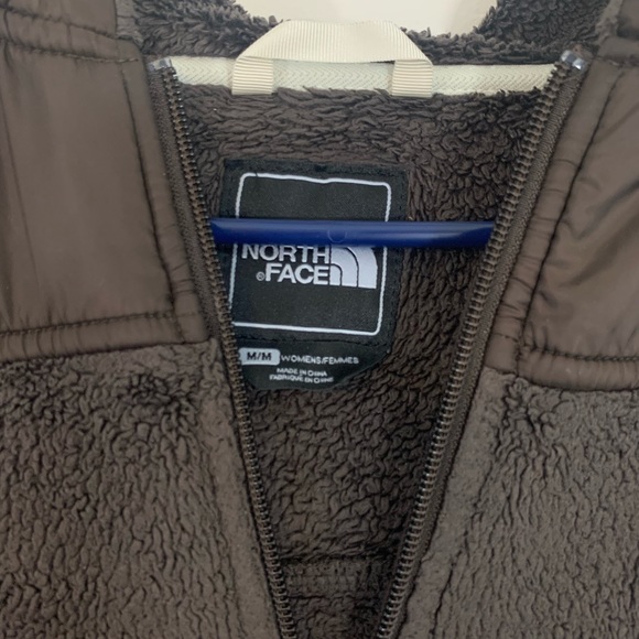 The North Face Oso Fuzzy Furry Fleece Brown Hooded - Picture 3 of 7